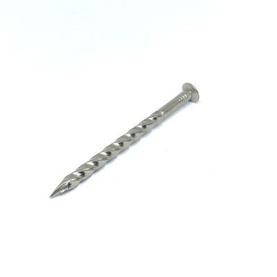 2.8X65MM verdrehter Schaft-ovale Hauptedelstahl-Nägel für Decking